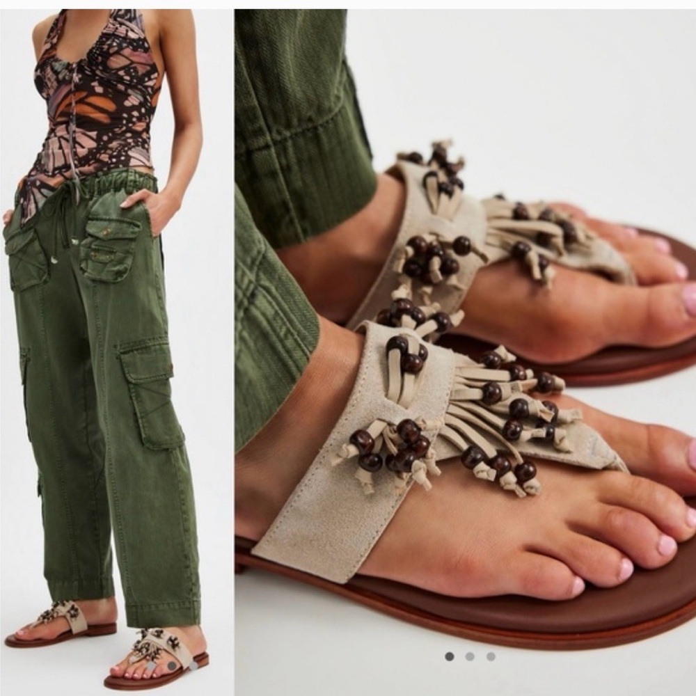 Free People Sadie Fringe Sandal